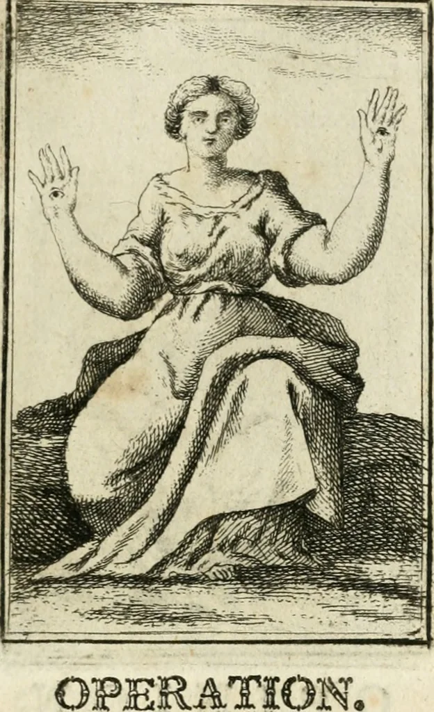 An illustration from Iconologie, tirée de divers auteurs : ouvrage utile aux gens de lettres, aux poëtes, aux artistes, & généralement à tous les amateurs des beaux-arts, 1766, leaf 46