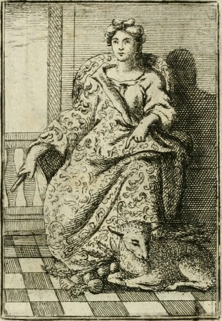 An illustration from Iconologie, tirée de divers auteurs : ouvrage utile aux gens de lettres, aux poëtes, aux artistes, & généralement à tous les amateurs des beaux-arts, 1766, leaf 48