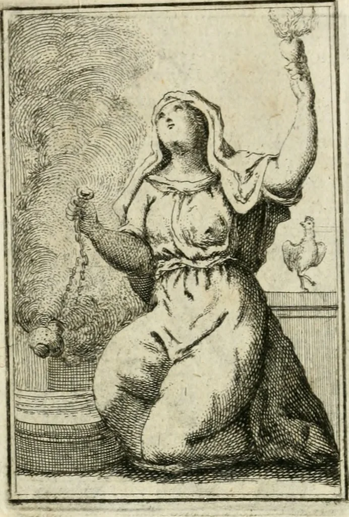 An illustration from Iconologie, tirée de divers auteurs : ouvrage utile aux gens de lettres, aux poëtes, aux artistes, & généralement à tous les amateurs des beaux-arts, 1766, leaf 49