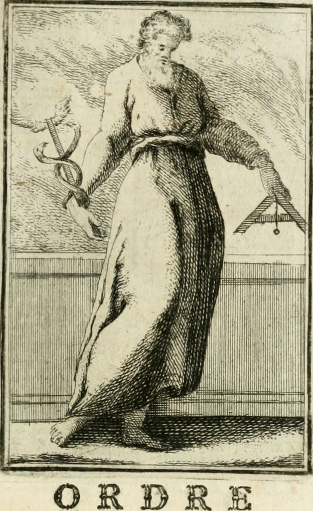 An illustration from Iconologie, tirée de divers auteurs : ouvrage utile aux gens de lettres, aux poëtes, aux artistes, & généralement à tous les amateurs des beaux-arts, 1766, leaf 50