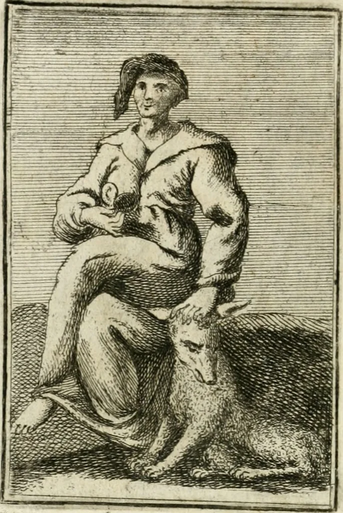 An illustration from Iconologie, tirée de divers auteurs : ouvrage utile aux gens de lettres, aux poëtes, aux artistes, & généralement à tous les amateurs des beaux-arts, 1766, leaf 51