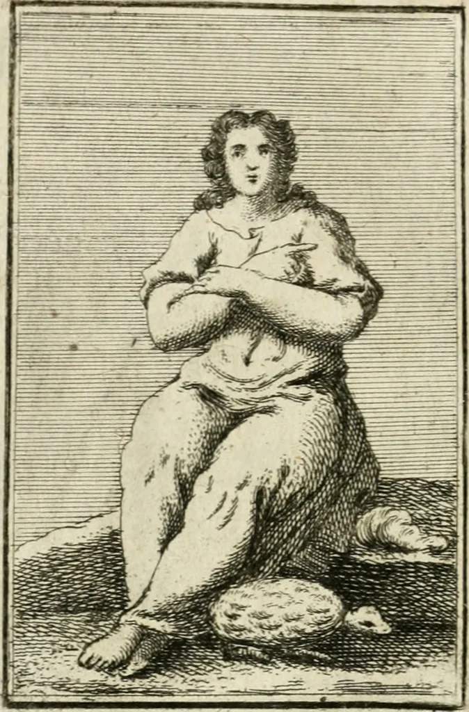 An illustration from Iconologie, tirée de divers auteurs : ouvrage utile aux gens de lettres, aux poëtes, aux artistes, & généralement à tous les amateurs des beaux-arts, 1766, leaf 53