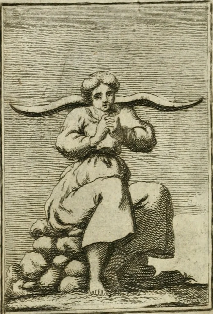 An illustration from Iconologie, tirée de divers auteurs : ouvrage utile aux gens de lettres, aux poëtes, aux artistes, & généralement à tous les amateurs des beaux-arts, 1766, leaf 59