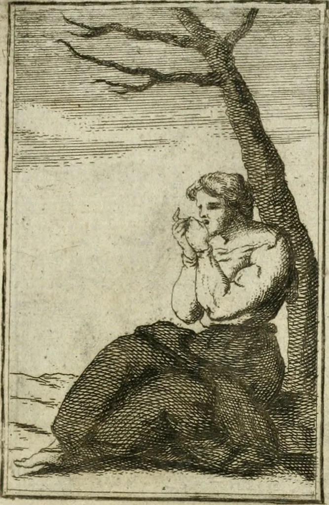 An illustration from Iconologie, tirée de divers auteurs : ouvrage utile aux gens de lettres, aux poëtes, aux artistes, & généralement à tous les amateurs des beaux-arts, 1766, leaf 60