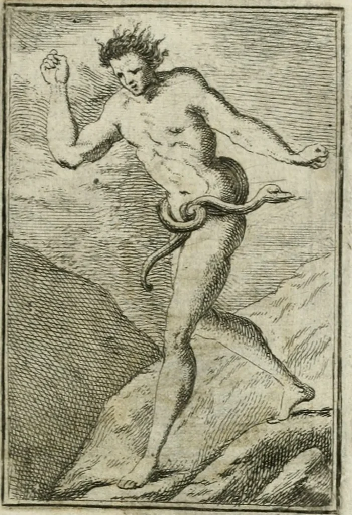 An illustration from Iconologie, tirée de divers auteurs : ouvrage utile aux gens de lettres, aux poëtes, aux artistes, & généralement à tous les amateurs des beaux-arts, 1766, leaf 62