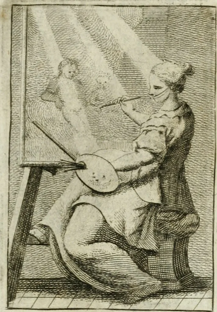 An illustration from Iconologie, tirée de divers auteurs : ouvrage utile aux gens de lettres, aux poëtes, aux artistes, & généralement à tous les amateurs des beaux-arts, 1766, leaf 64