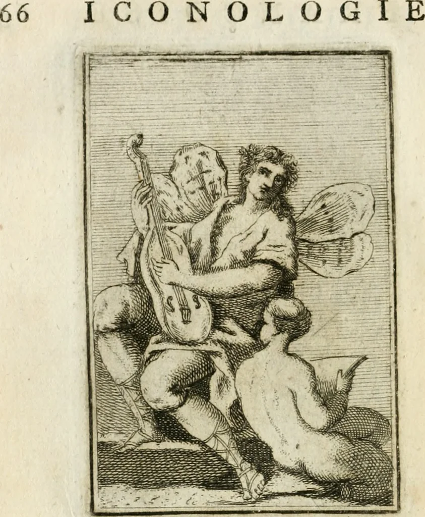 An illustration from Iconologie, tirée de divers auteurs : ouvrage utile aux gens de lettres, aux poëtes, aux artistes, & généralement à tous les amateurs des beaux-arts, 1766, leaf 75