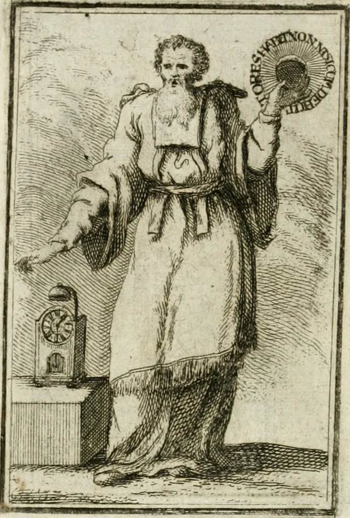 An illustration from Iconologie, tirée de divers auteurs : ouvrage utile aux gens de lettres, aux poëtes, aux artistes, & généralement à tous les amateurs des beaux-arts, 1766, leaf 87
