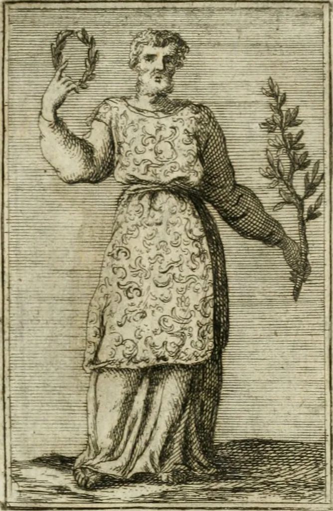 An illustration from Iconologie, tirée de divers auteurs : ouvrage utile aux gens de lettres, aux poëtes, aux artistes, & généralement à tous les amateurs des beaux-arts, 1766, leaf 88