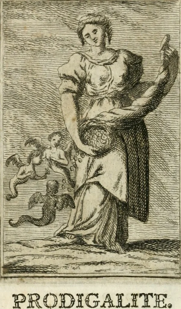 An illustration from Iconologie, tirée de divers auteurs : ouvrage utile aux gens de lettres, aux poëtes, aux artistes, & généralement à tous les amateurs des beaux-arts, 1766, leaf 89
