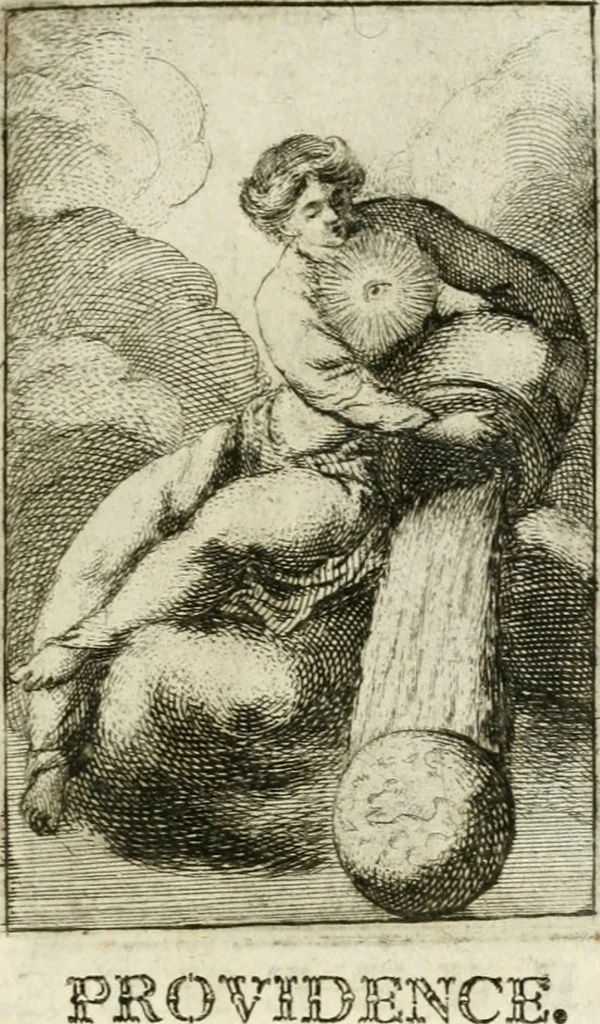 An illustration from Iconologie, tirée de divers auteurs : ouvrage utile aux gens de lettres, aux poëtes, aux artistes, & généralement à tous les amateurs des beaux-arts, 1766, leaf 92