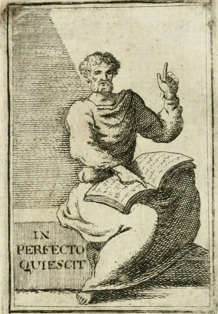An illustration from Iconologie, tirée de divers auteurs : ouvrage utile aux gens de lettres, aux poëtes, aux artistes, & généralement à tous les amateurs des beaux-arts, 1766, leaf 99