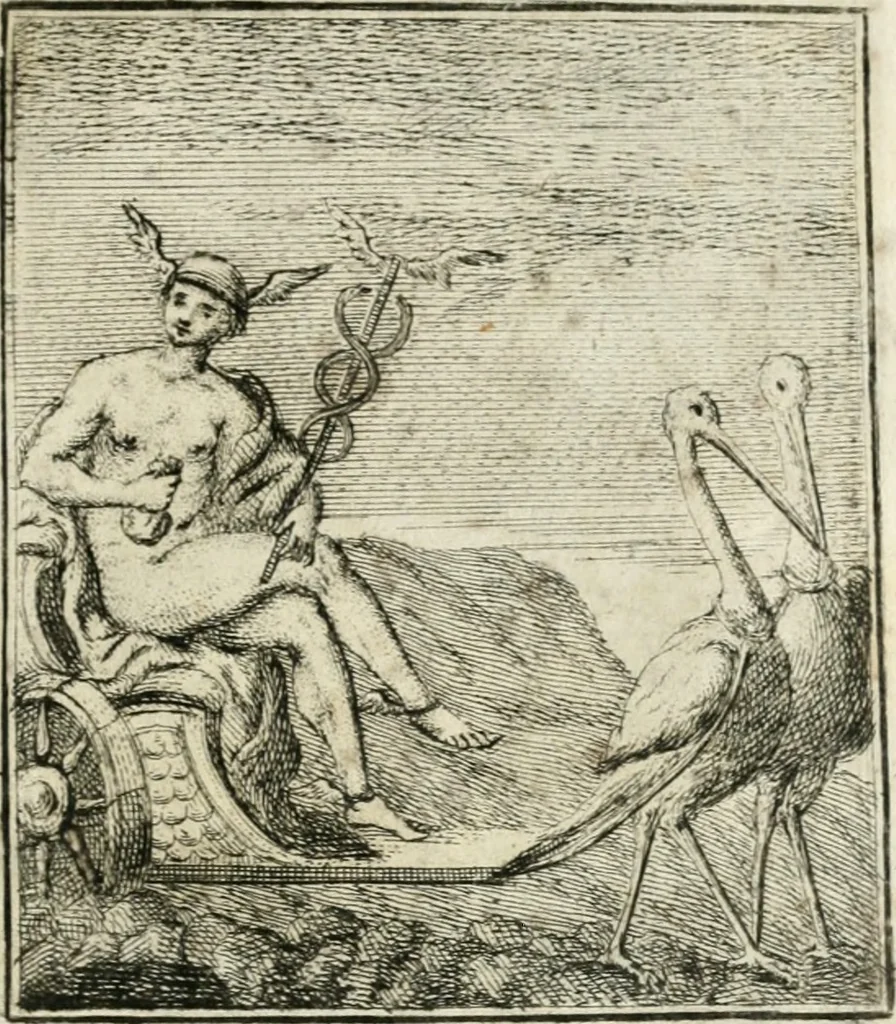 An illustration from Iconologie, tirée de divers auteurs : ouvrage utile aux gens de lettres, aux poëtes, aux artistes, & généralement à tous les amateurs des beaux-arts, 1766, leaf 100