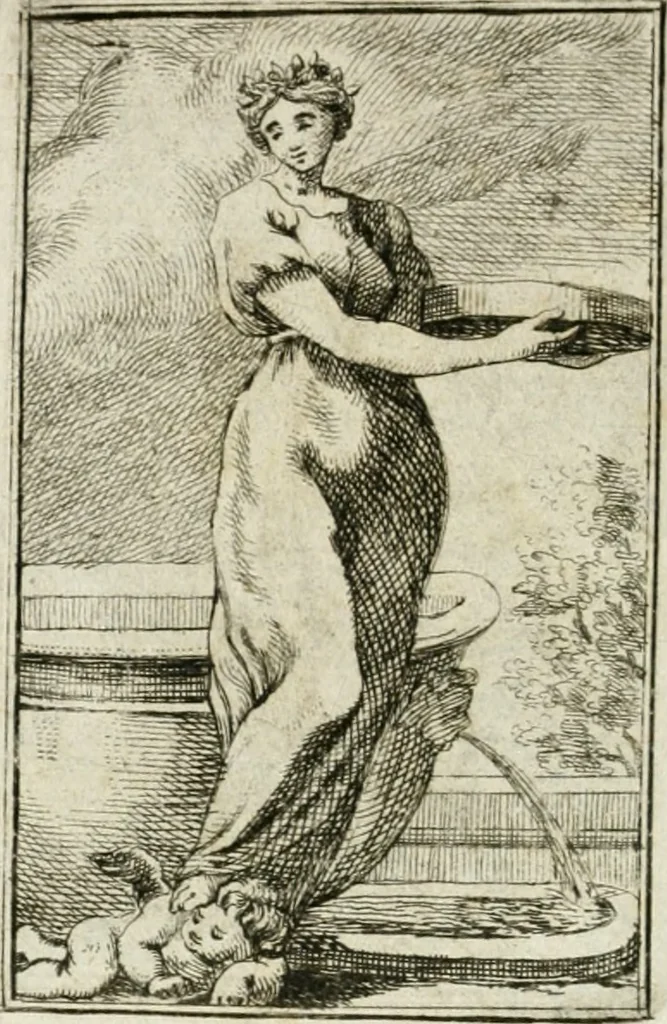 An illustration from Iconologie, tirée de divers auteurs : ouvrage utile aux gens de lettres, aux poëtes, aux artistes, & généralement à tous les amateurs des beaux-arts, 1766, leaf 107