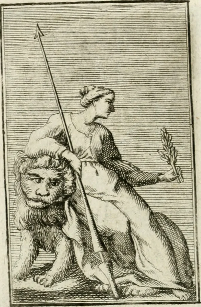 An illustration from Iconologie, tirée de divers auteurs : ouvrage utile aux gens de lettres, aux poëtes, aux artistes, & généralement à tous les amateurs des beaux-arts, 1766, leaf 113