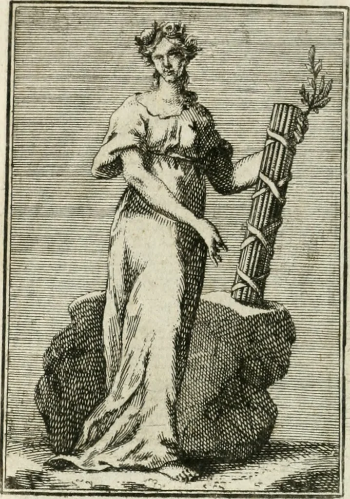 An illustration from Iconologie, tirée de divers auteurs : ouvrage utile aux gens de lettres, aux poëtes, aux artistes, & généralement à tous les amateurs des beaux-arts, 1766, leaf 125
