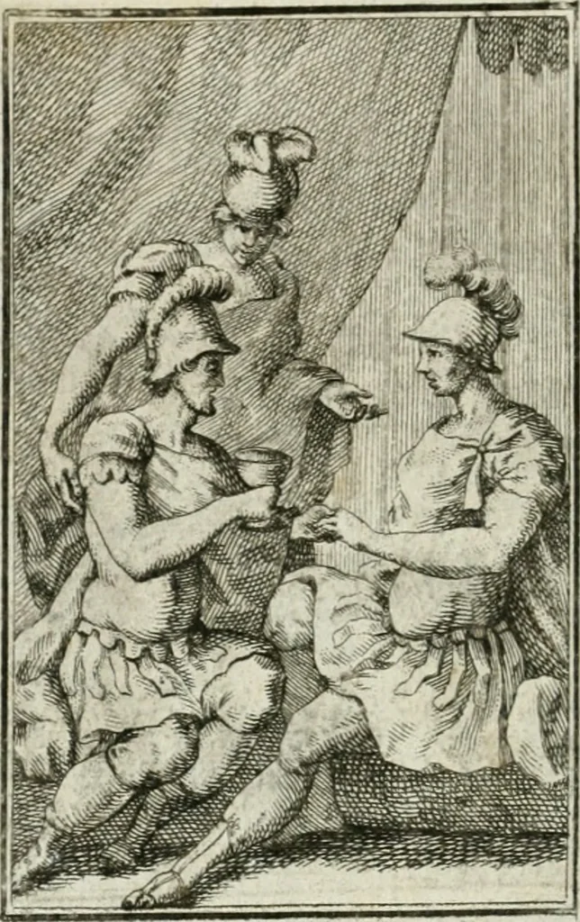An illustration from Iconologie, tirée de divers auteurs : ouvrage utile aux gens de lettres, aux poëtes, aux artistes, & généralement à tous les amateurs des beaux-arts, 1766, leaf 129