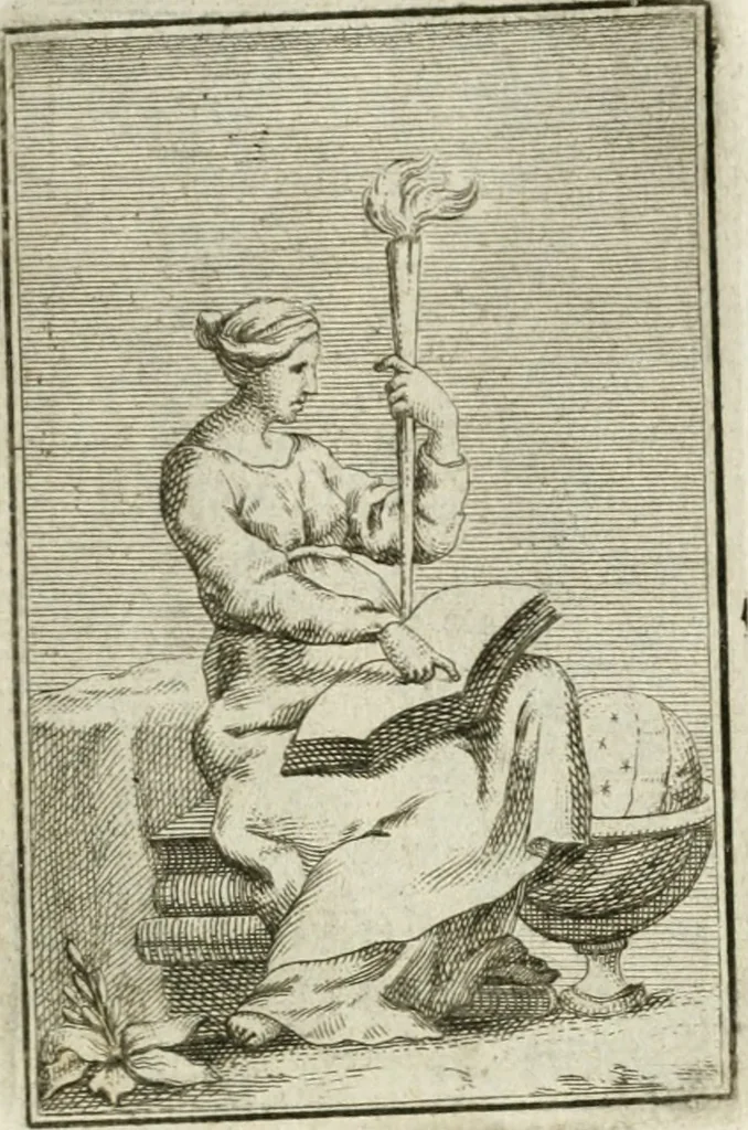 An illustration from Iconologie, tirée de divers auteurs : ouvrage utile aux gens de lettres, aux poëtes, aux artistes, & généralement à tous les amateurs des beaux-arts, 1766, leaf 132