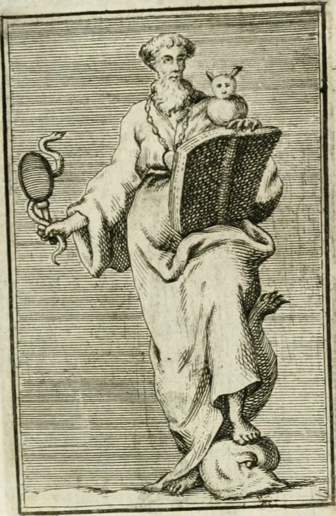 An illustration from Iconologie, tirée de divers auteurs : ouvrage utile aux gens de lettres, aux poëtes, aux artistes, & généralement à tous les amateurs des beaux-arts, 1766, leaf 134