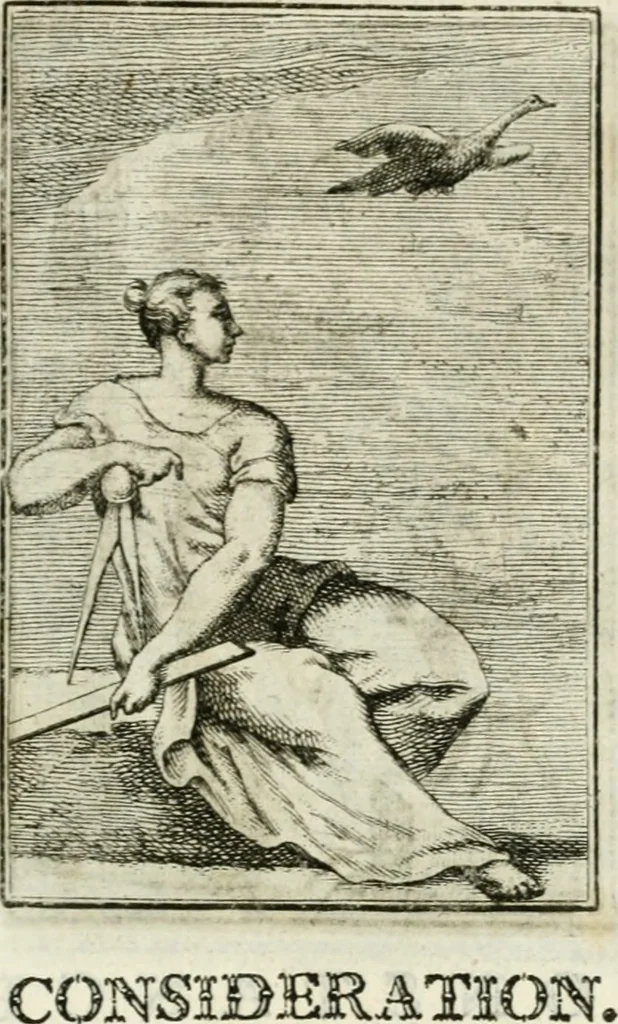 An illustration from Iconologie, tirée de divers auteurs : ouvrage utile aux gens de lettres, aux poëtes, aux artistes, & généralement à tous les amateurs des beaux-arts, 1766, leaf 136