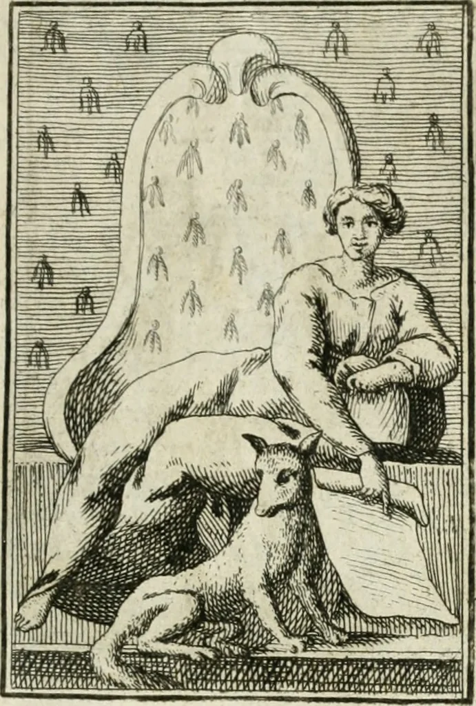 An illustration from Iconologie, tirée de divers auteurs : ouvrage utile aux gens de lettres, aux poëtes, aux artistes, & généralement à tous les amateurs des beaux-arts, 1766, leaf 150