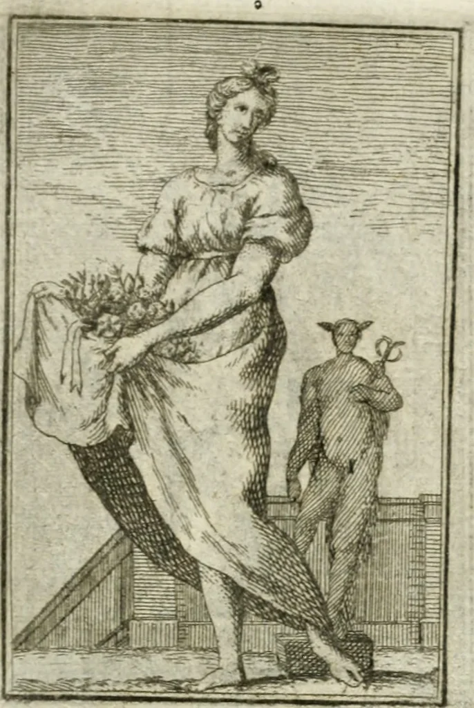 An illustration from Iconologie, tirée de divers auteurs : ouvrage utile aux gens de lettres, aux poëtes, aux artistes, & généralement à tous les amateurs des beaux-arts, 1766, leaf 152