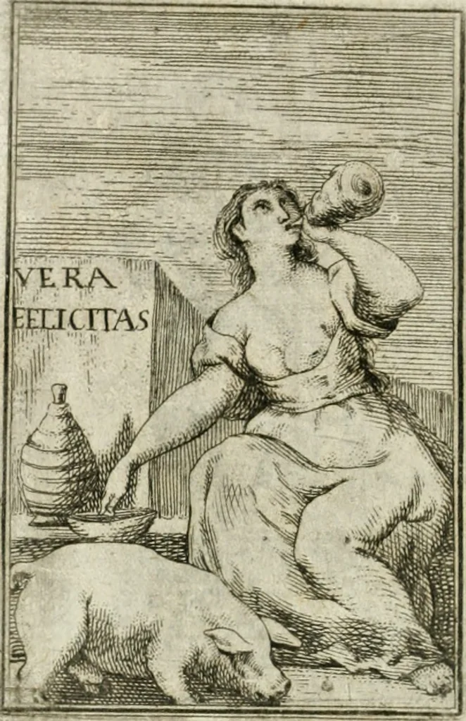 An illustration from Iconologie, tirée de divers auteurs : ouvrage utile aux gens de lettres, aux poëtes, aux artistes, & généralement à tous les amateurs des beaux-arts, 1766, leaf 155