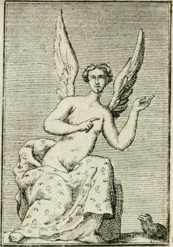 An illustration from Iconologie, tirée de divers auteurs : ouvrage utile aux gens de lettres, aux poëtes, aux artistes, & généralement à tous les amateurs des beaux-arts, 1766, leaf 161