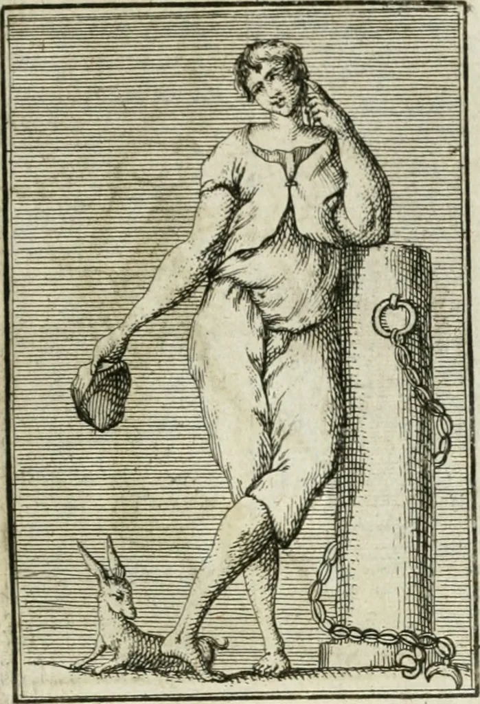 An illustration from Iconologie, tirée de divers auteurs : ouvrage utile aux gens de lettres, aux poëtes, aux artistes, & généralement à tous les amateurs des beaux-arts, 1766, leaf 162