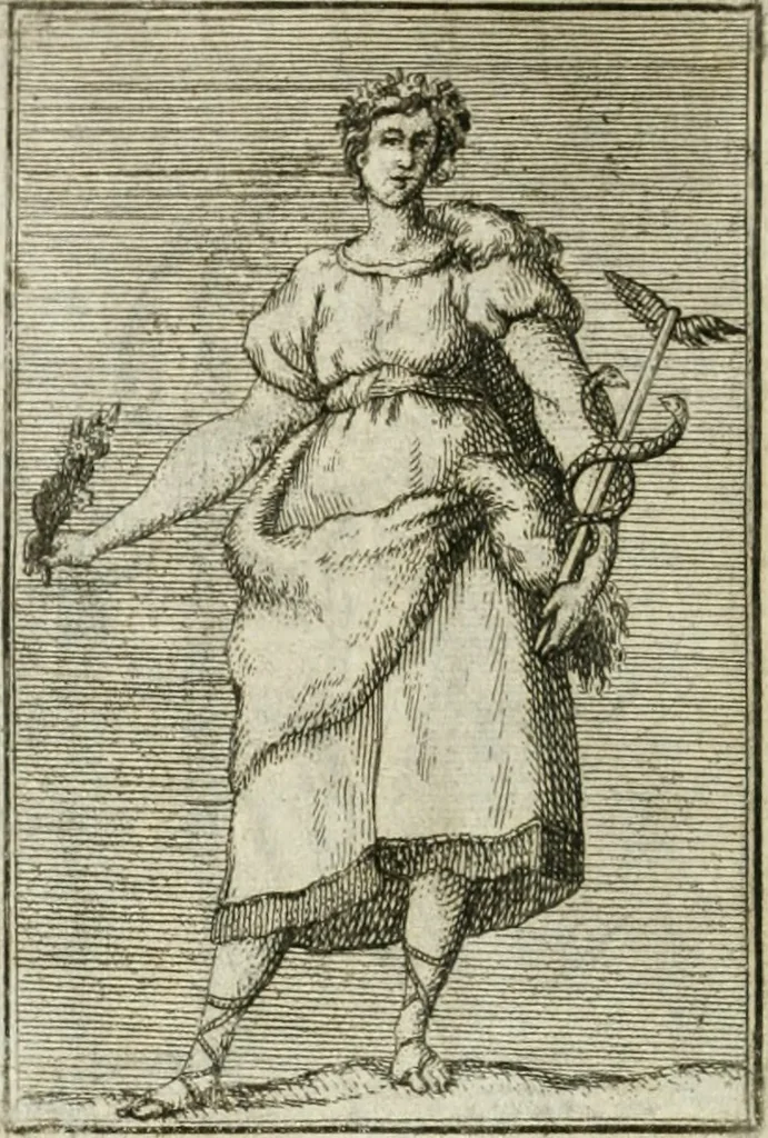 An illustration from Iconologie, tirée de divers auteurs : ouvrage utile aux gens de lettres, aux poëtes, aux artistes, & généralement à tous les amateurs des beaux-arts, 1766, leaf 163