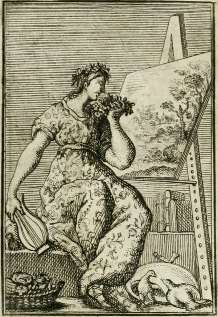 An illustration from Iconologie, tirée de divers auteurs : ouvrage utile aux gens de lettres, aux poëtes, aux artistes, & généralement à tous les amateurs des beaux-arts, 1766, leaf 166