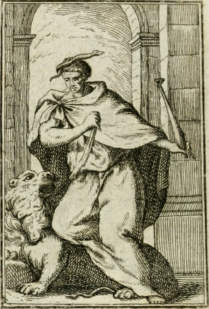 An illustration from Iconologie, tirée de divers auteurs : ouvrage utile aux gens de lettres, aux poëtes, aux artistes, & généralement à tous les amateurs des beaux-arts, 1766, leaf 189