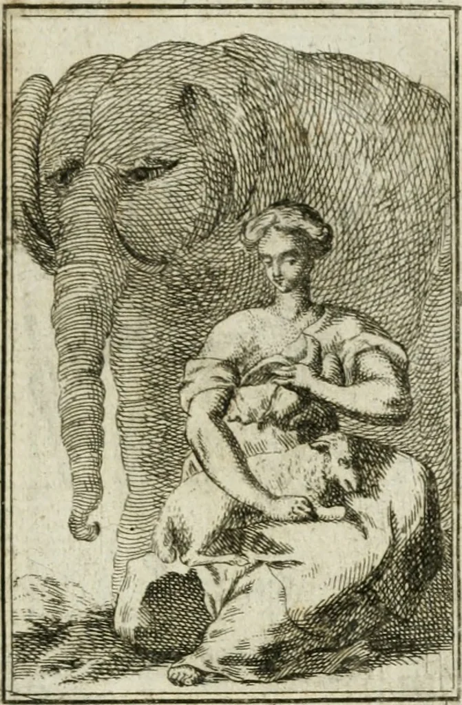 An illustration from Iconologie, tirée de divers auteurs : ouvrage utile aux gens de lettres, aux poëtes, aux artistes, & généralement à tous les amateurs des beaux-arts, 1766, leaf 190