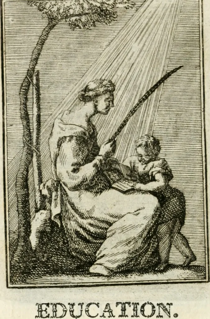An illustration from Iconologie, tirée de divers auteurs : ouvrage utile aux gens de lettres, aux poëtes, aux artistes, & généralement à tous les amateurs des beaux-arts, 1766, leaf 193