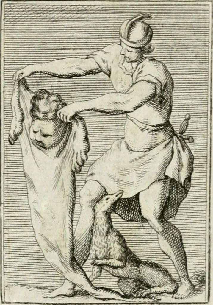 An illustration from Iconologie, tirée de divers auteurs : ouvrage utile aux gens de lettres, aux poëtes, aux artistes, & généralement à tous les amateurs des beaux-arts, 1766, leaf 195