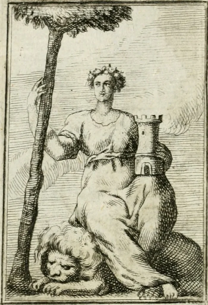 An illustration from Iconologie, tirée de divers auteurs : ouvrage utile aux gens de lettres, aux poëtes, aux artistes, & généralement à tous les amateurs des beaux-arts, 1766, leaf 201