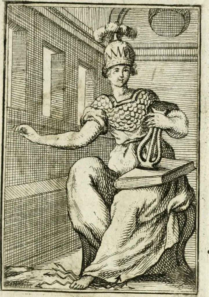 An illustration from Iconologie, tirée de divers auteurs : ouvrage utile aux gens de lettres, aux poëtes, aux artistes, & généralement à tous les amateurs des beaux-arts, 1766, leaf 202