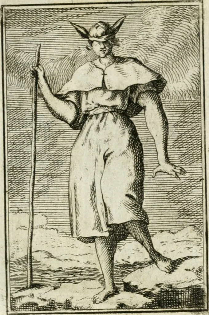 An illustration from Iconologie, tirée de divers auteurs : ouvrage utile aux gens de lettres, aux poëtes, aux artistes, & généralement à tous les amateurs des beaux-arts, 1766, leaf 210