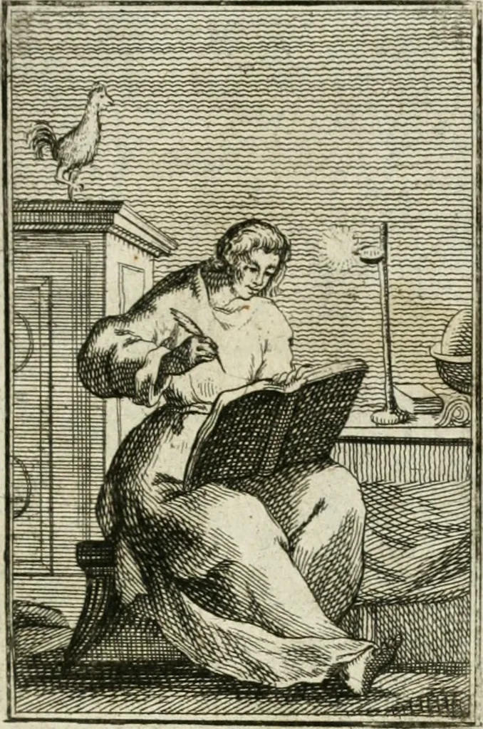 An illustration from Iconologie, tirée de divers auteurs : ouvrage utile aux gens de lettres, aux poëtes, aux artistes, & généralement à tous les amateurs des beaux-arts, 1766, leaf 218