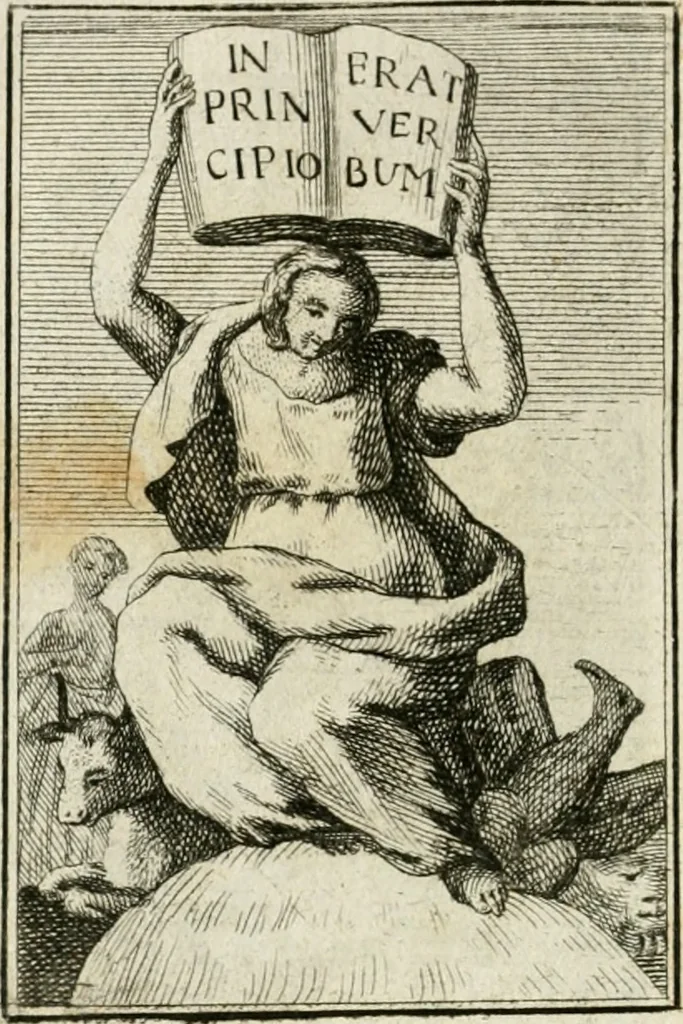 An illustration from Iconologie, tirée de divers auteurs : ouvrage utile aux gens de lettres, aux poëtes, aux artistes, & généralement à tous les amateurs des beaux-arts, 1766, leaf 219