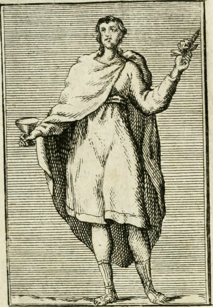 An illustration from Iconologie, tirée de divers auteurs : ouvrage utile aux gens de lettres, aux poëtes, aux artistes, & généralement à tous les amateurs des beaux-arts, 1766, leaf 220