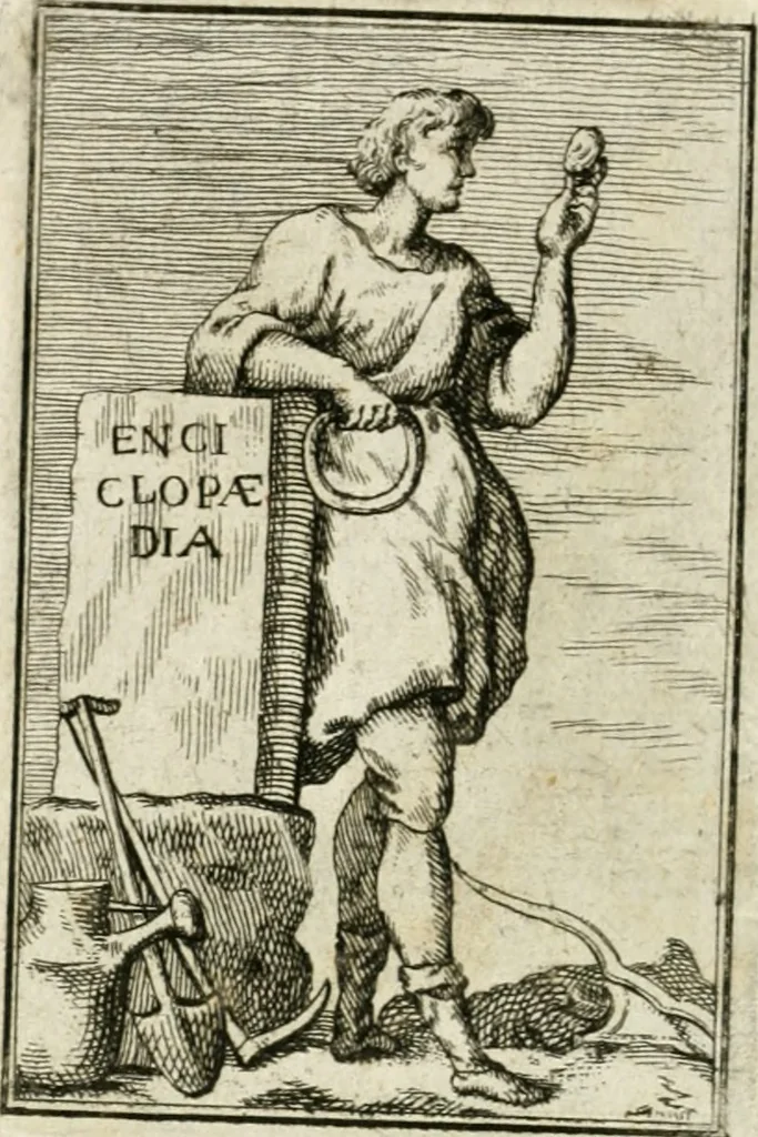 An illustration from Iconologie, tirée de divers auteurs : ouvrage utile aux gens de lettres, aux poëtes, aux artistes, & généralement à tous les amateurs des beaux-arts, 1766, leaf 221