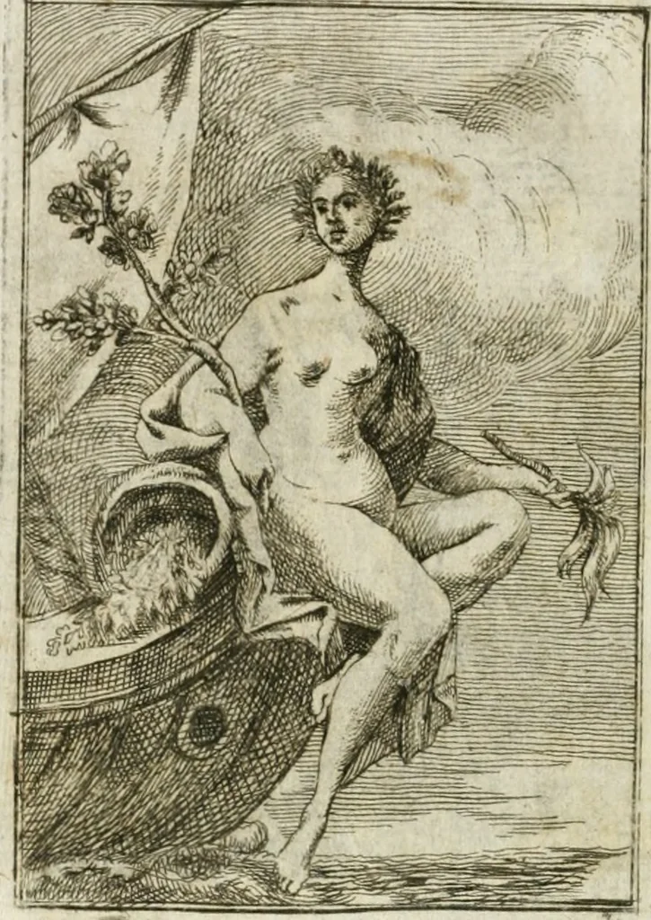 An illustration from Iconologie, tirée de divers auteurs : ouvrage utile aux gens de lettres, aux poëtes, aux artistes, & généralement à tous les amateurs des beaux-arts, 1766, leaf 23