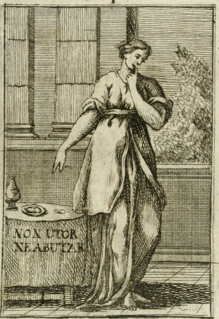 An illustration from Iconologie, tirée de divers auteurs : ouvrage utile aux gens de lettres, aux poëtes, aux artistes, & généralement à tous les amateurs des beaux-arts, 1766, leaf 24