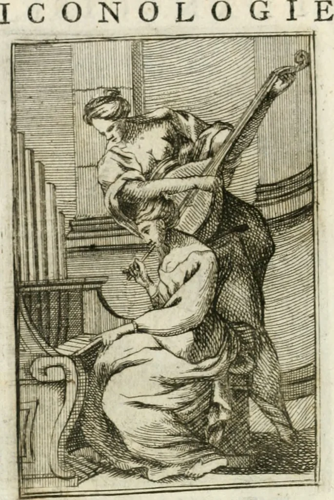 An illustration from Iconologie, tirée de divers auteurs : ouvrage utile aux gens de lettres, aux poëtes, aux artistes, & généralement à tous les amateurs des beaux-arts, 1766, leaf 27