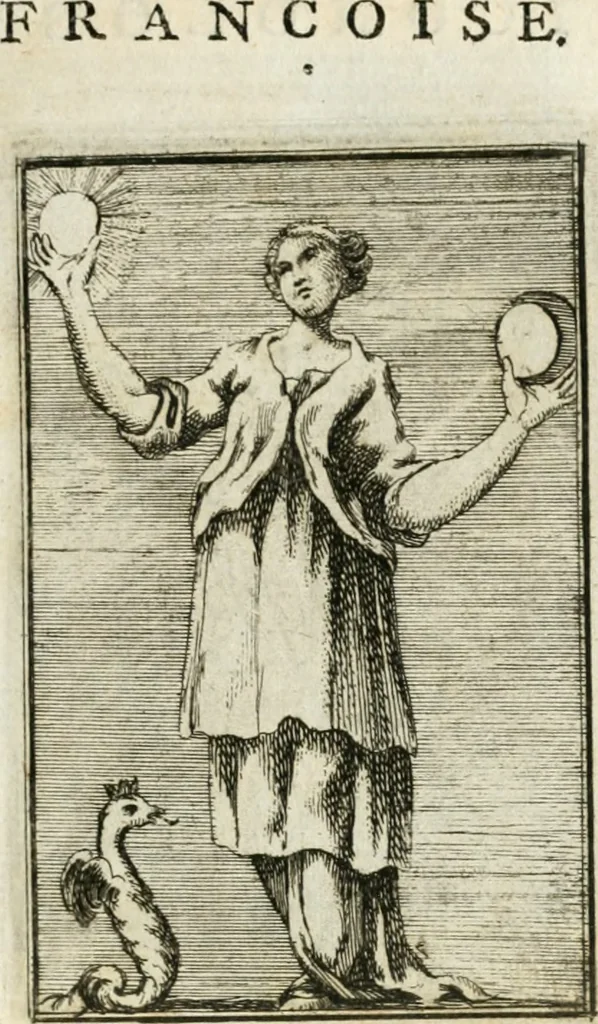 An illustration from Iconologie, tirée de divers auteurs : ouvrage utile aux gens de lettres, aux poëtes, aux artistes, & généralement à tous les amateurs des beaux-arts, 1766, leaf 40