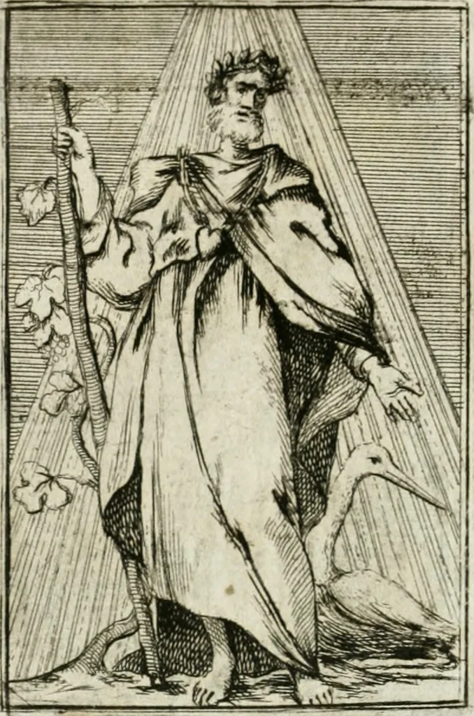 An illustration from Iconologie, tirée de divers auteurs : ouvrage utile aux gens de lettres, aux poëtes, aux artistes, & généralement à tous les amateurs des beaux-arts, 1766, leaf 43