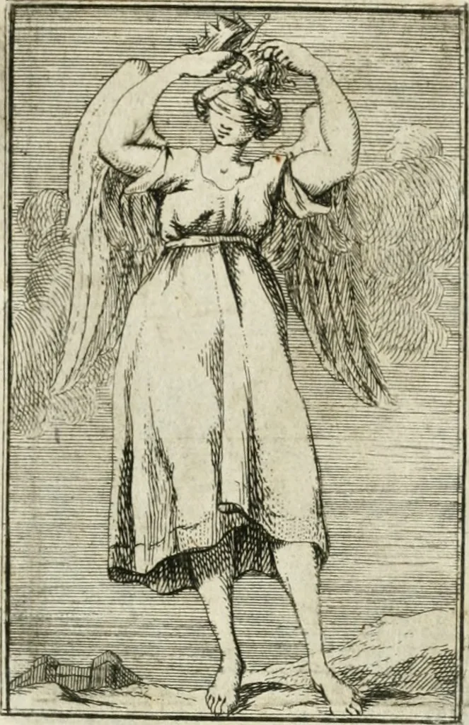 An illustration from Iconologie, tirée de divers auteurs : ouvrage utile aux gens de lettres, aux poëtes, aux artistes, & généralement à tous les amateurs des beaux-arts, 1766, leaf 46