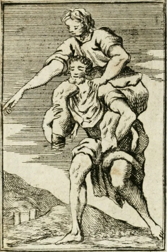An illustration from Iconologie, tirée de divers auteurs : ouvrage utile aux gens de lettres, aux poëtes, aux artistes, & généralement à tous les amateurs des beaux-arts, 1766, leaf 51