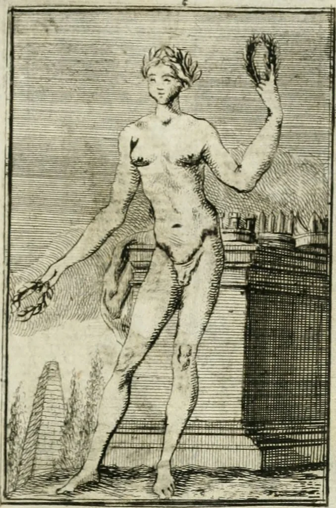 An illustration from Iconologie, tirée de divers auteurs : ouvrage utile aux gens de lettres, aux poëtes, aux artistes, & généralement à tous les amateurs des beaux-arts, 1766, leaf 56